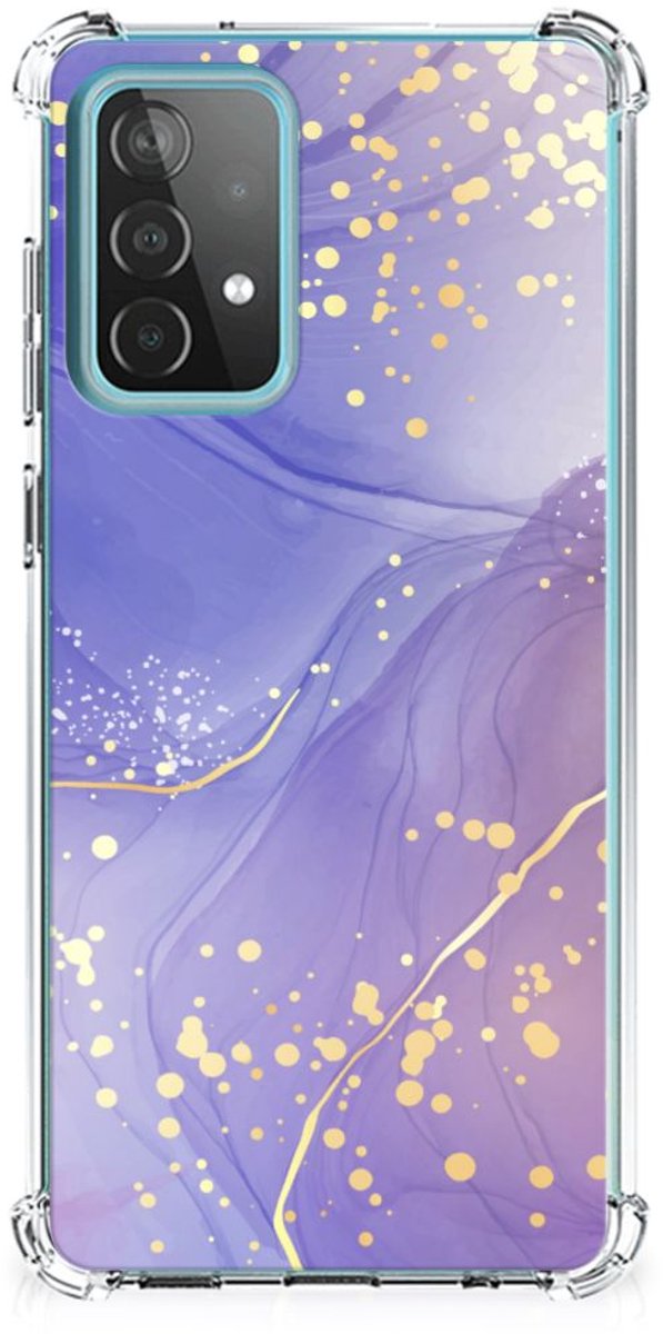 Back Cover voor Samsung Galaxy A52 4G/5G Watercolor Paars