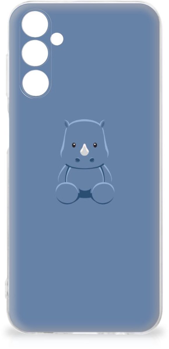 Samsung Galaxy M14 Telefoonhoesje met Naam Baby Rhino