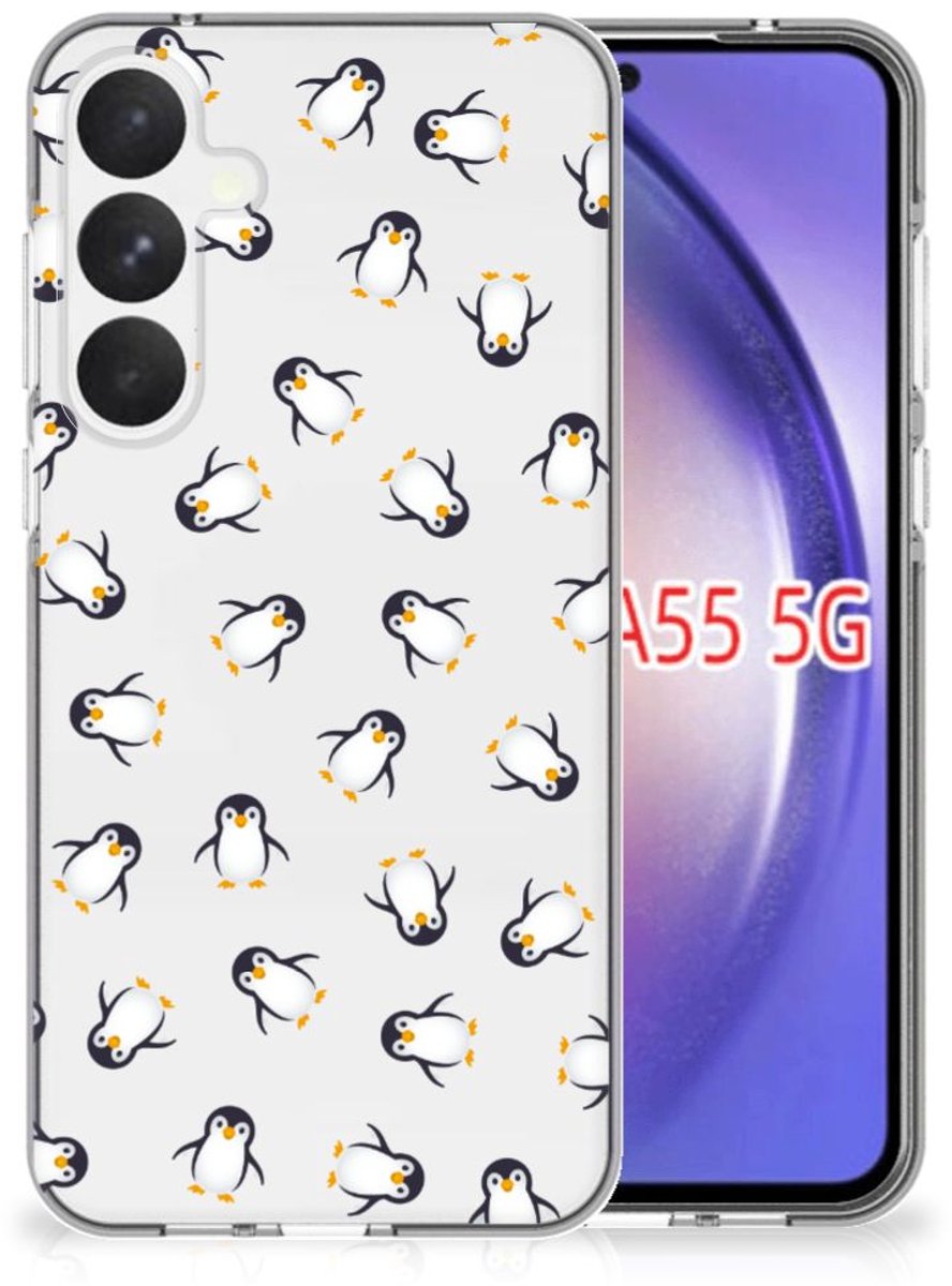 TPU bumper voor Samsung Galaxy A55 Pinguïn