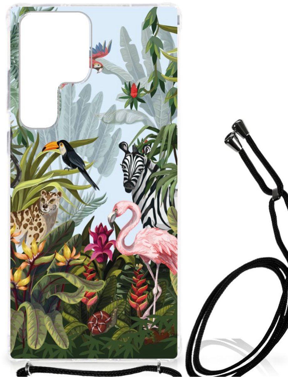 Case Anti-shock voor Samsung Galaxy S23 Ultra Jungle