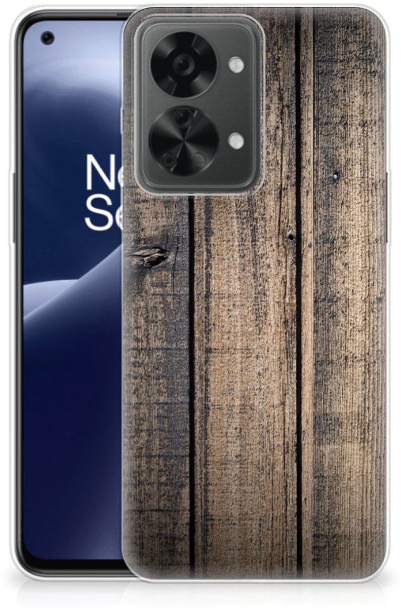 OnePlus Nord 2T Bumper Hoesje Steigerhout