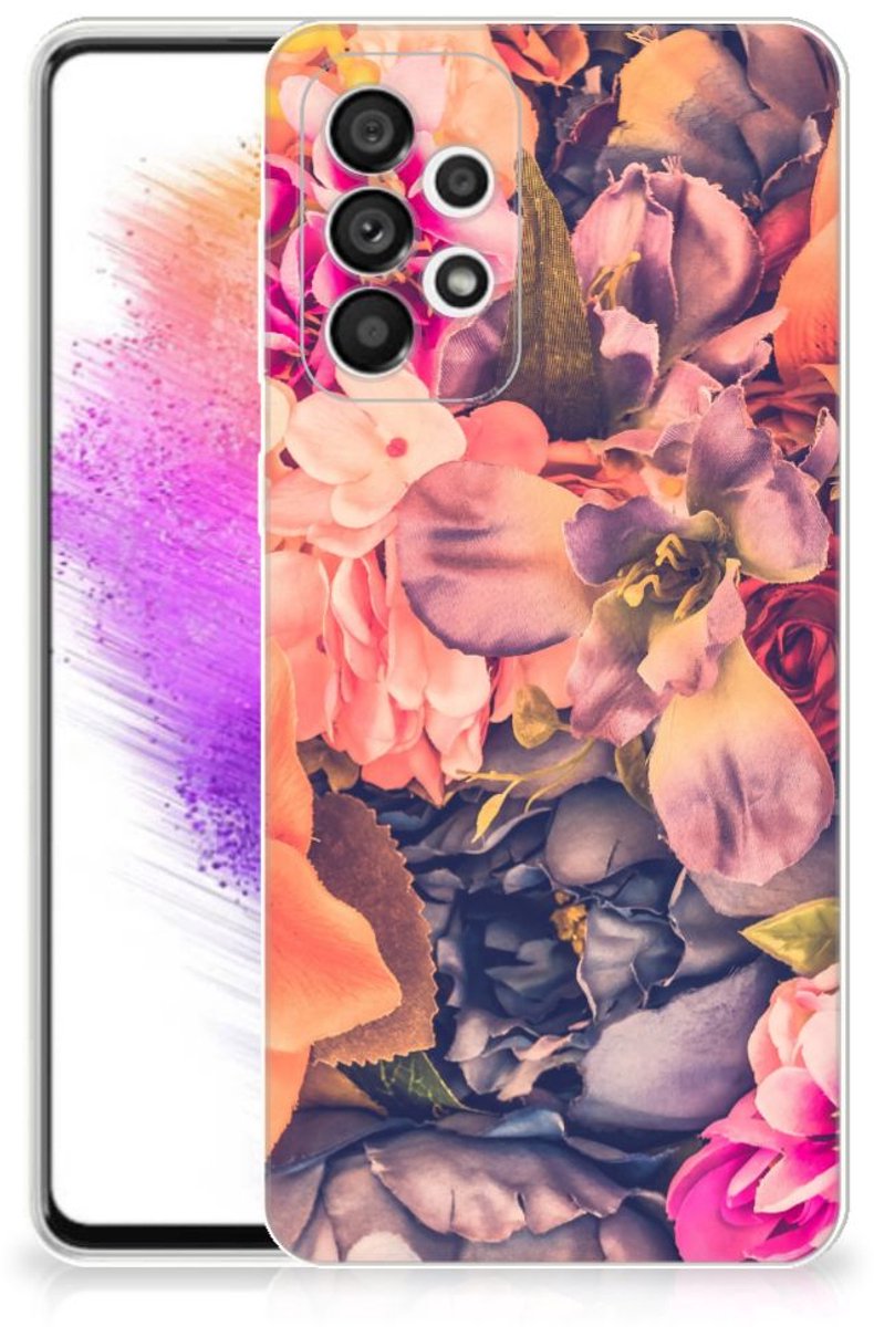 Samsung Galaxy A73 5G TPU Case Bosje Bloemen