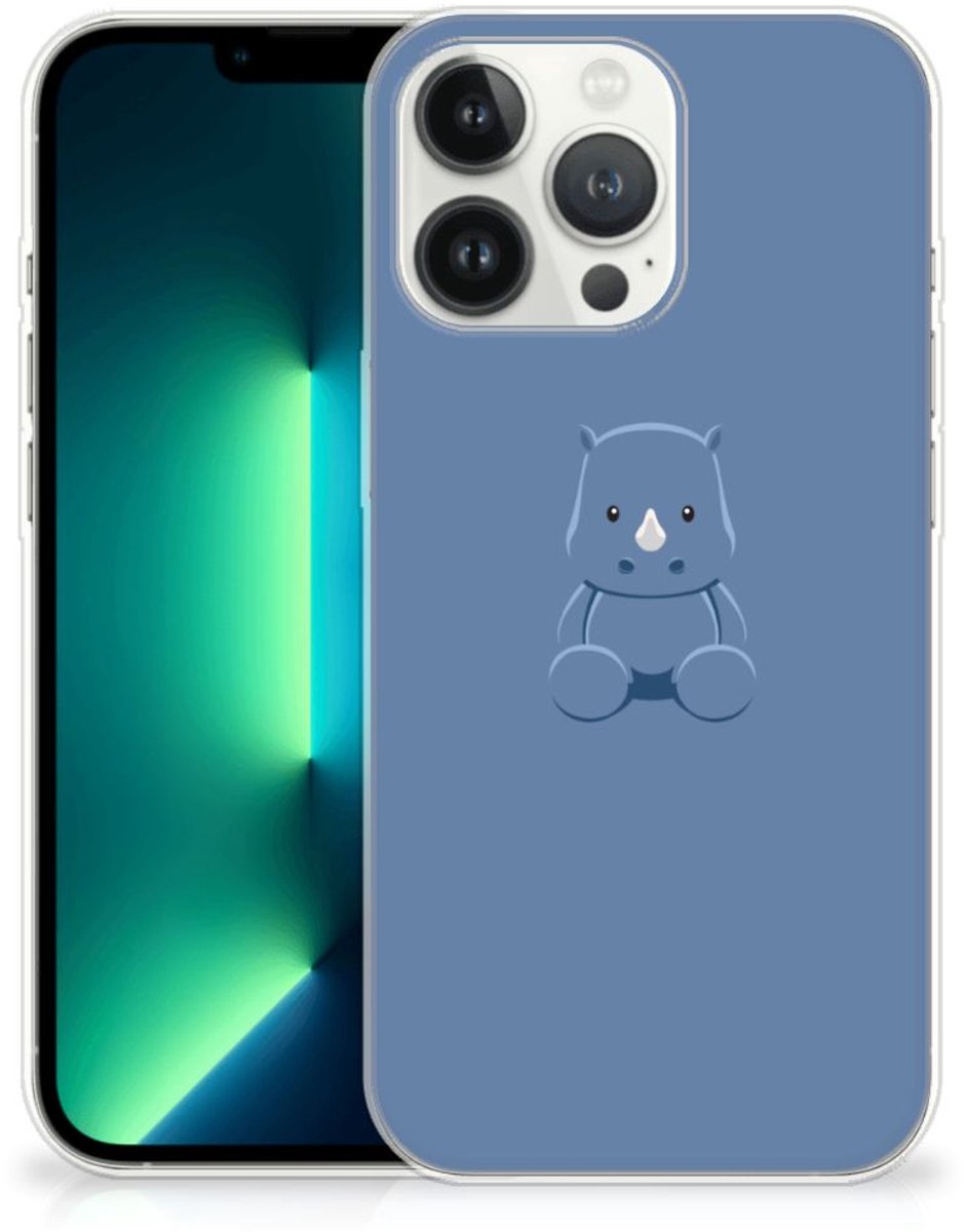 iPhone 13 Pro Max Telefoonhoesje met Naam Baby Rhino