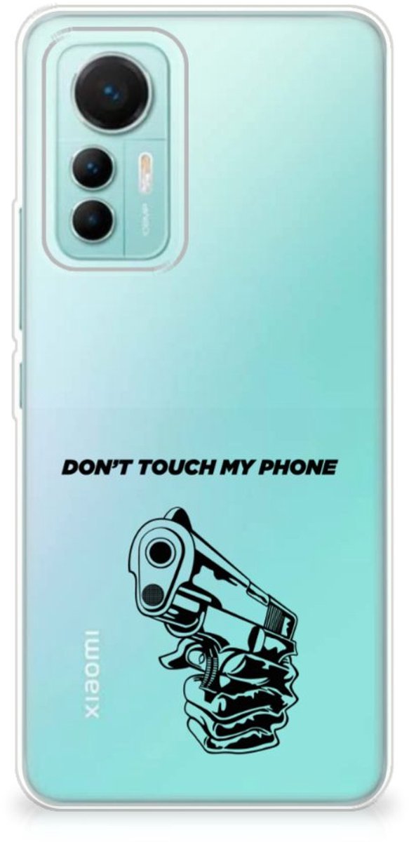 Xiaomi 12 Lite Silicone-hoesje Gun Don't Touch My Phone
