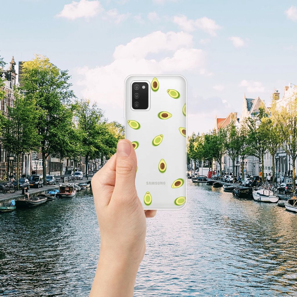Samsung Galaxy A03S Siliconen Case Avocado