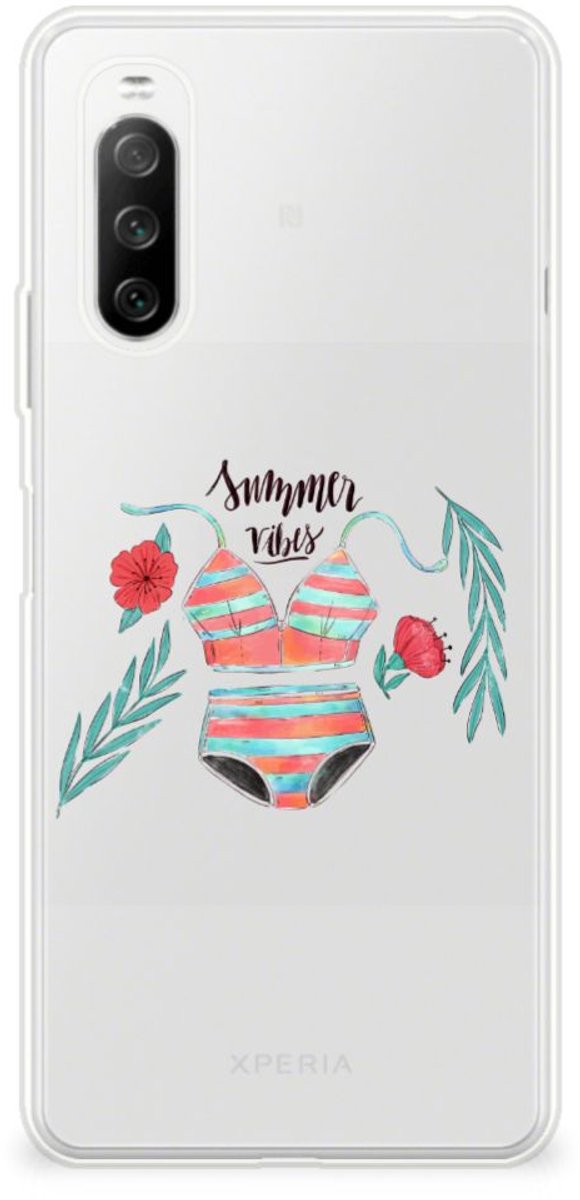 Sony Xperia 10 III Telefoonhoesje met Naam Boho Summer