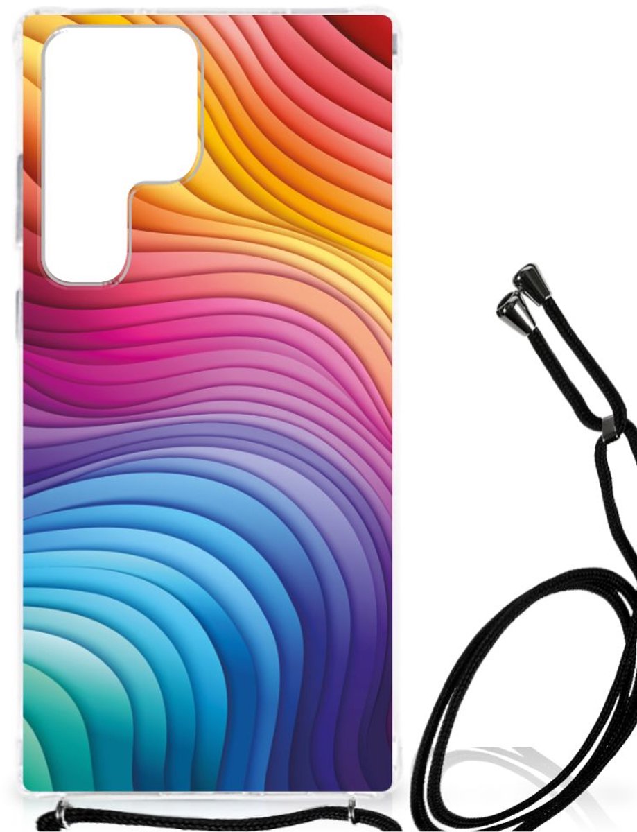 Shockproof Case voor Samsung Galaxy S23 Ultra Regenboog