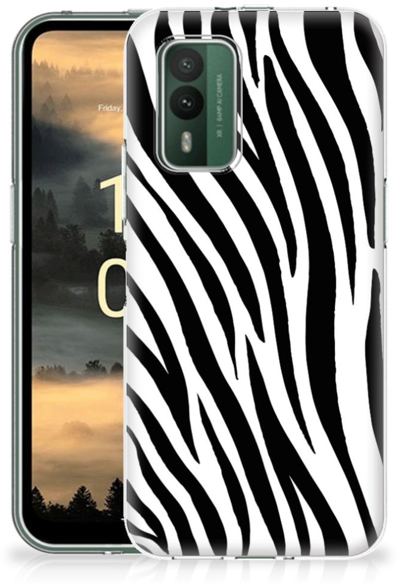 Nokia XR21 TPU Hoesje Zebra