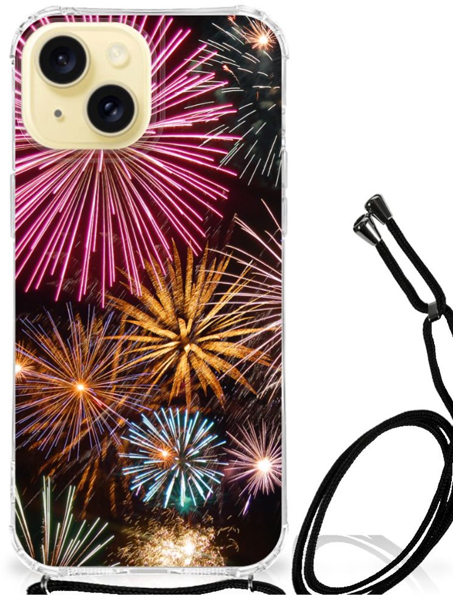 Apple iPhone 15 Anti Shock Bumper Case Vuurwerk