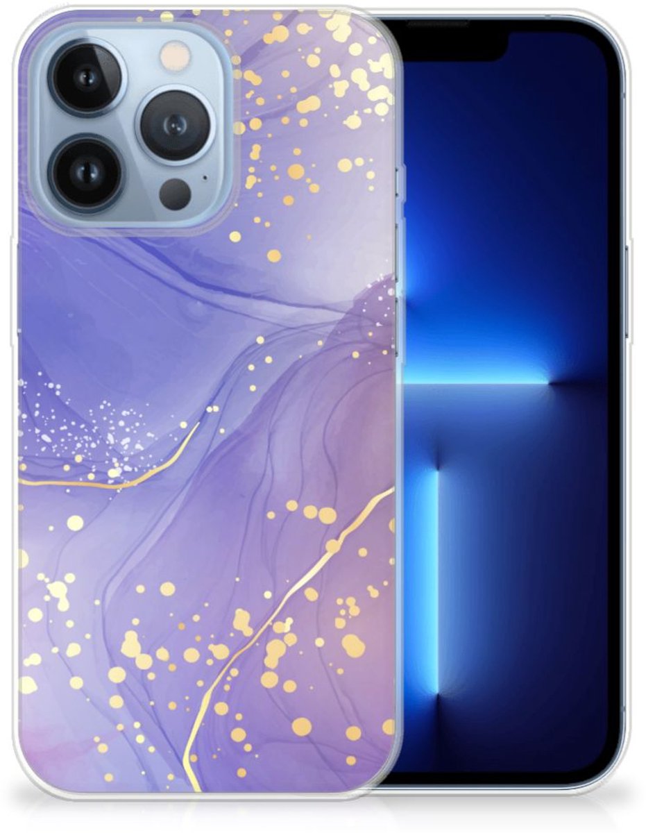 Hoesje maken voor Apple iPhone 13 Pro Watercolor Paars