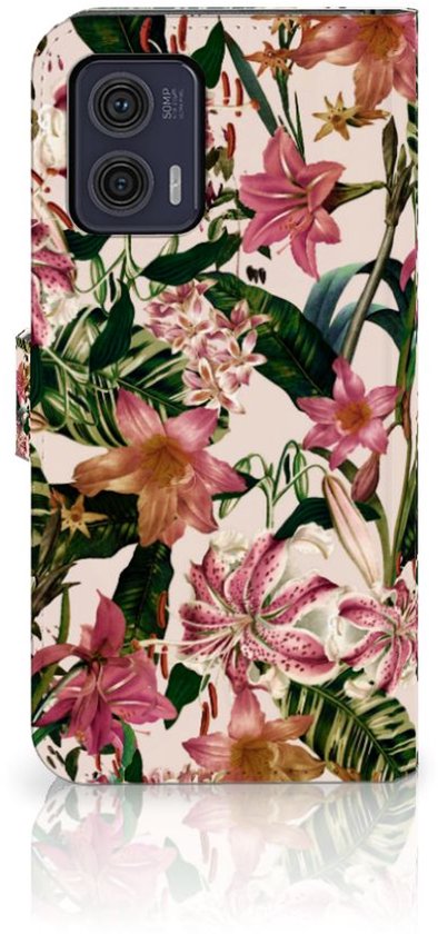 Coque Téléphone Motorola Moto G73 Protection Housse Fleurs
