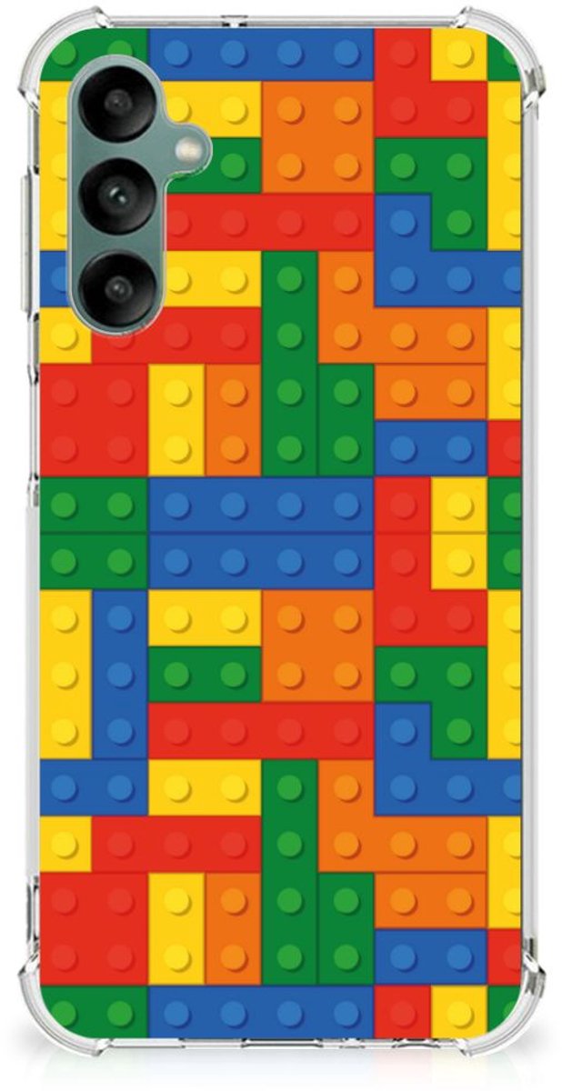 Samsung Galaxy A24 Doorzichtige Silicone Hoesje Blokken
