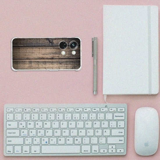 Étui pour smartphone OnePlus Nord 3 Mobile Case avec bord transparent Steigerhout