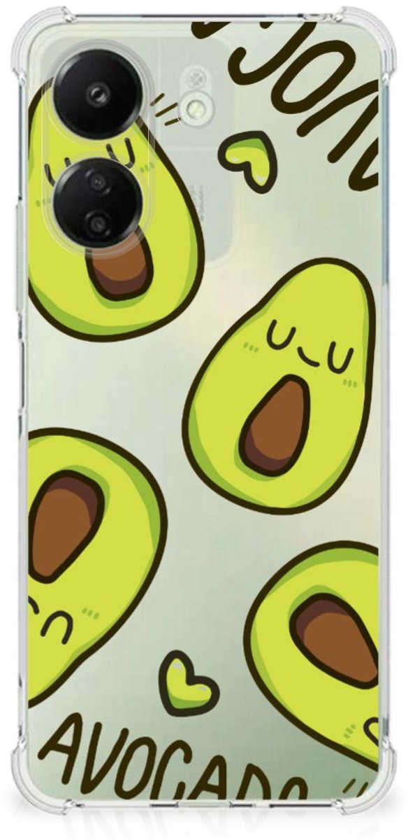 Xiaomi Redmi 13C 4G Stevig Bumper Hoesje Avocado Singing