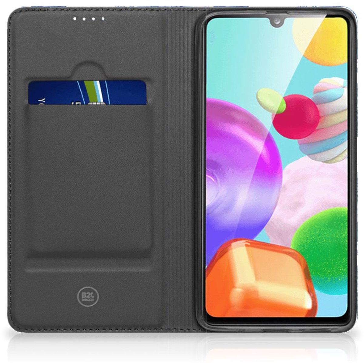 Smart Cover voor Samsung Galaxy A41 Flowers Blue