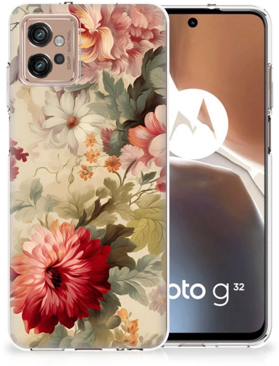 TPU Case voor Motorola Moto G32 Bloemen