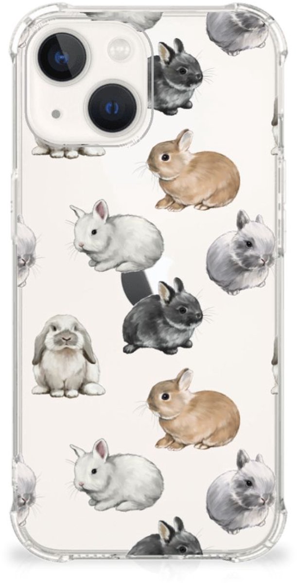 Case Anti-shock voor iPhone 13 Konijntjes