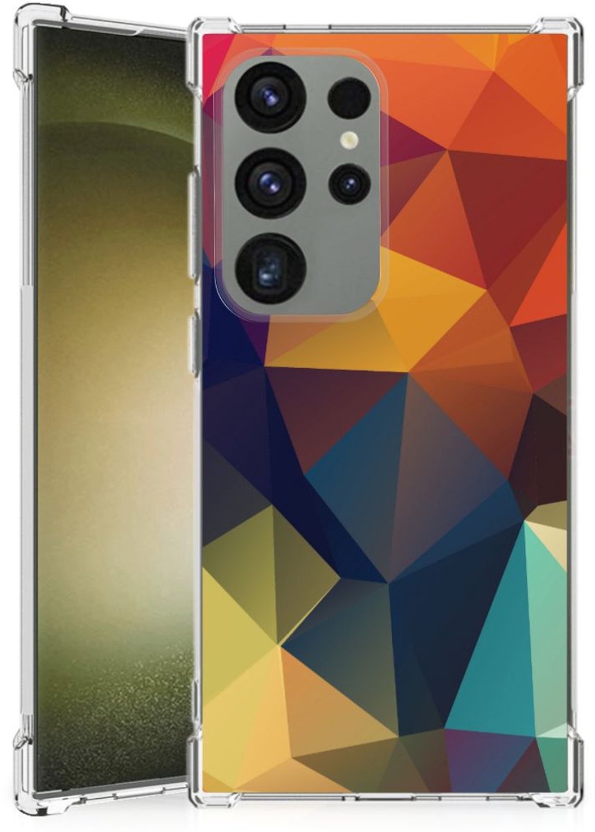 Samsung Galaxy S24 Ultra Shockproof Case Polygon Color
