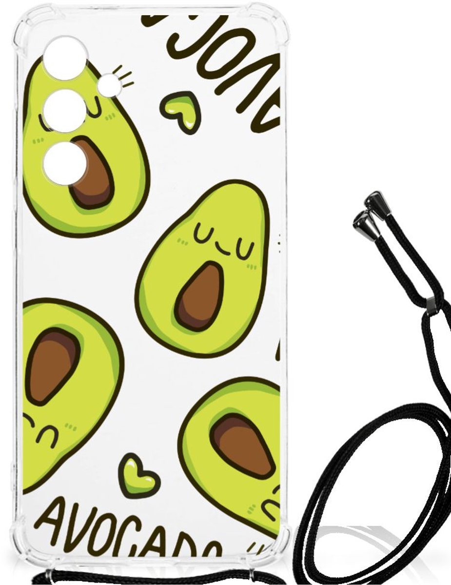 Samsung Galaxy A55 Stevig Bumper Hoesje Avocado Singing