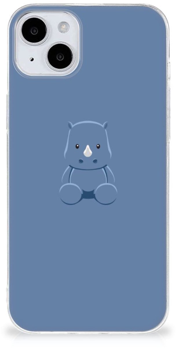 iPhone 15 Telefoonhoesje met Naam Baby Rhino