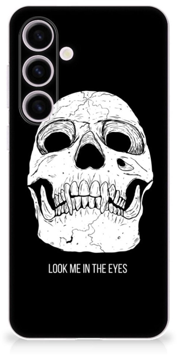 Silicone Back Case Samsung Galaxy S24 Plus Skull Eyes