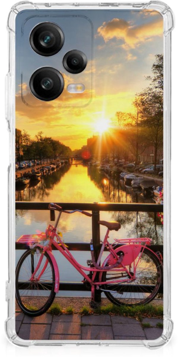 Xiaomi Redmi Note 12 Pro Plus Telefoonhoesje met valbescherming Amsterdamse Grachten