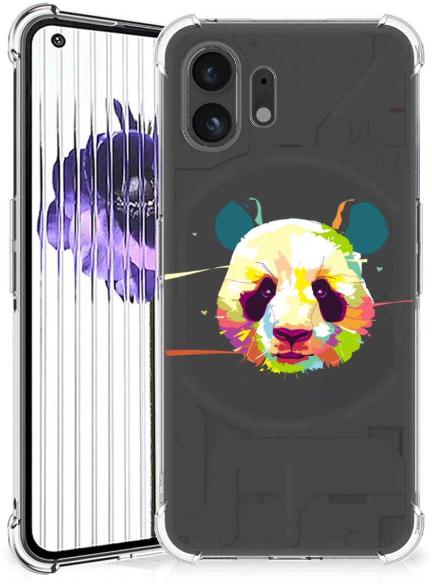 Nothing Phone (2) Stevig Bumper Hoesje Panda Color
