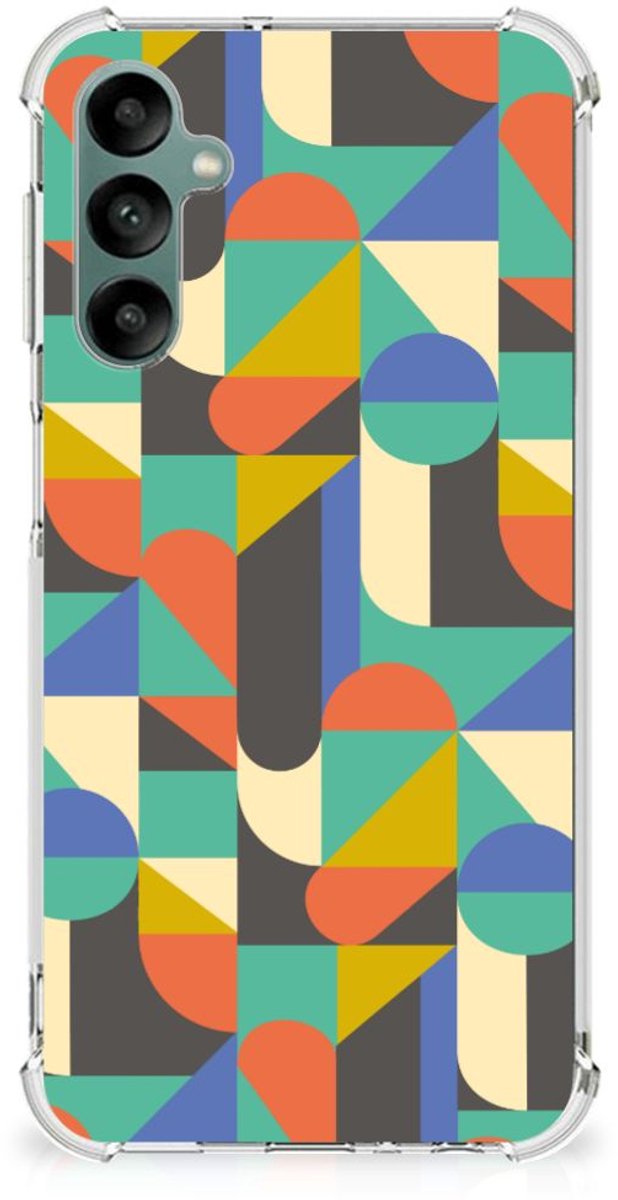 Samsung Galaxy A24 Doorzichtige Silicone Hoesje Funky Retro