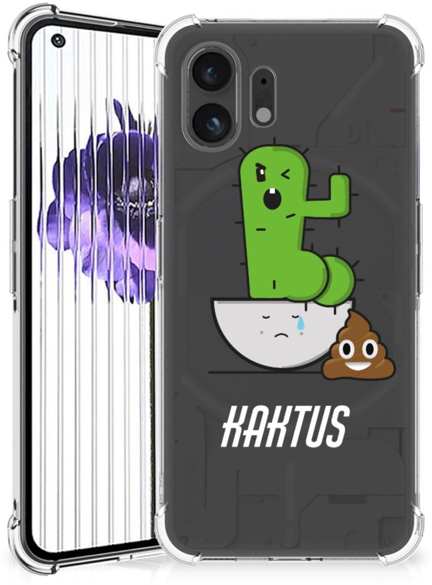 Nothing Phone (2) Stevig Bumper Hoesje Cactus Poo