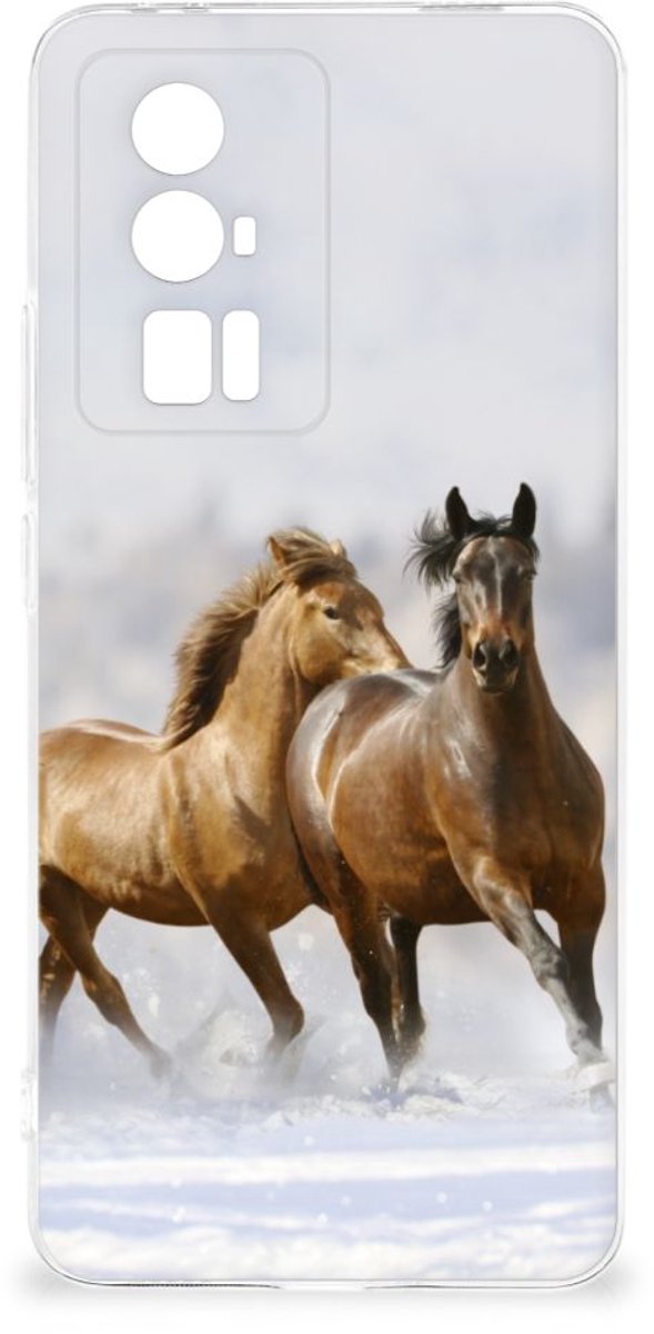 Xiaomi Poco F5 Pro TPU Hoesje Paarden