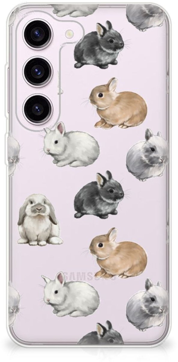 TPU Hoesje voor Samsung Galaxy S23 Konijntjes