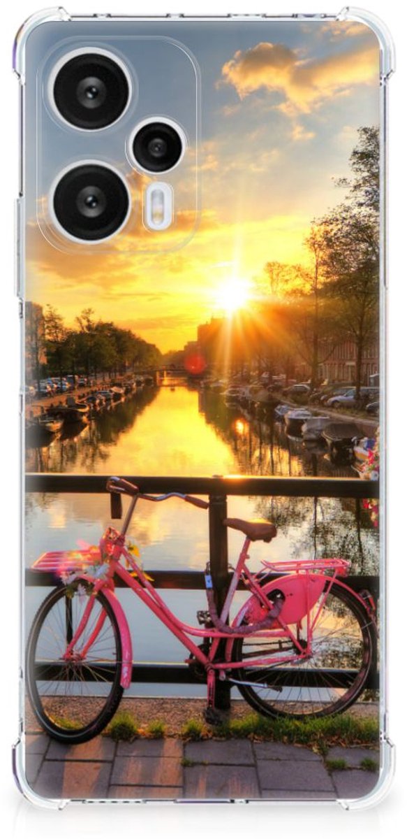 Xiaomi Poco F5 Telefoonhoesje met valbescherming Amsterdamse Grachten