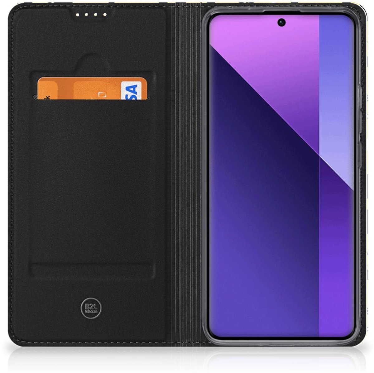 Mobiel BookCase Xiaomi Redmi Note 13 Pro Plus Punk Geel