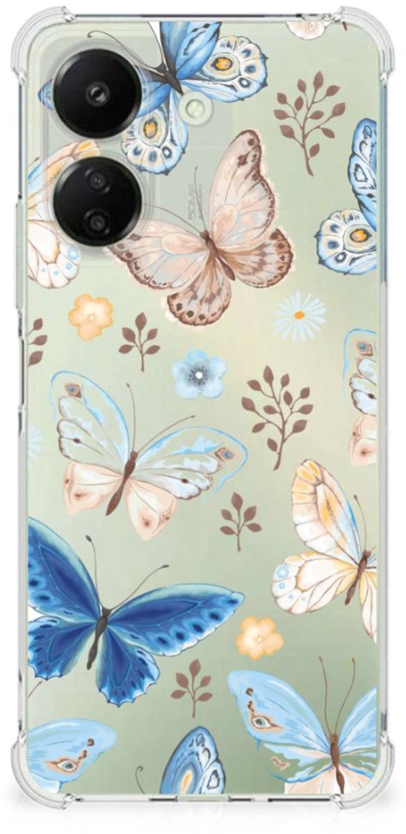 Case Anti-shock voor Xiaomi Redmi 13C 4G Vlinder