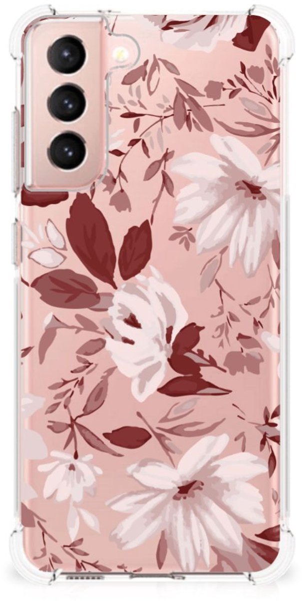 Back Cover Samsung Galaxy S21 FE Watercolor Flowers