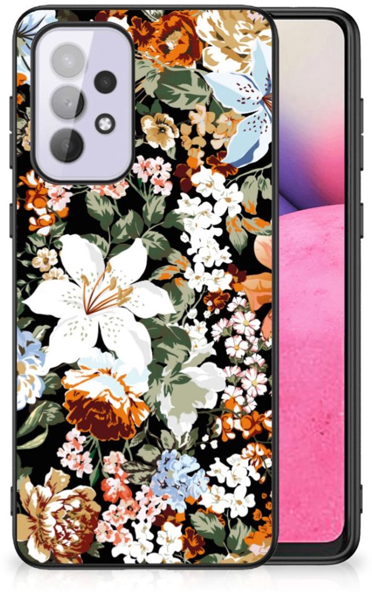 Bloemen Hoesje voor Samsung Galaxy A33 5G Dark Flowers