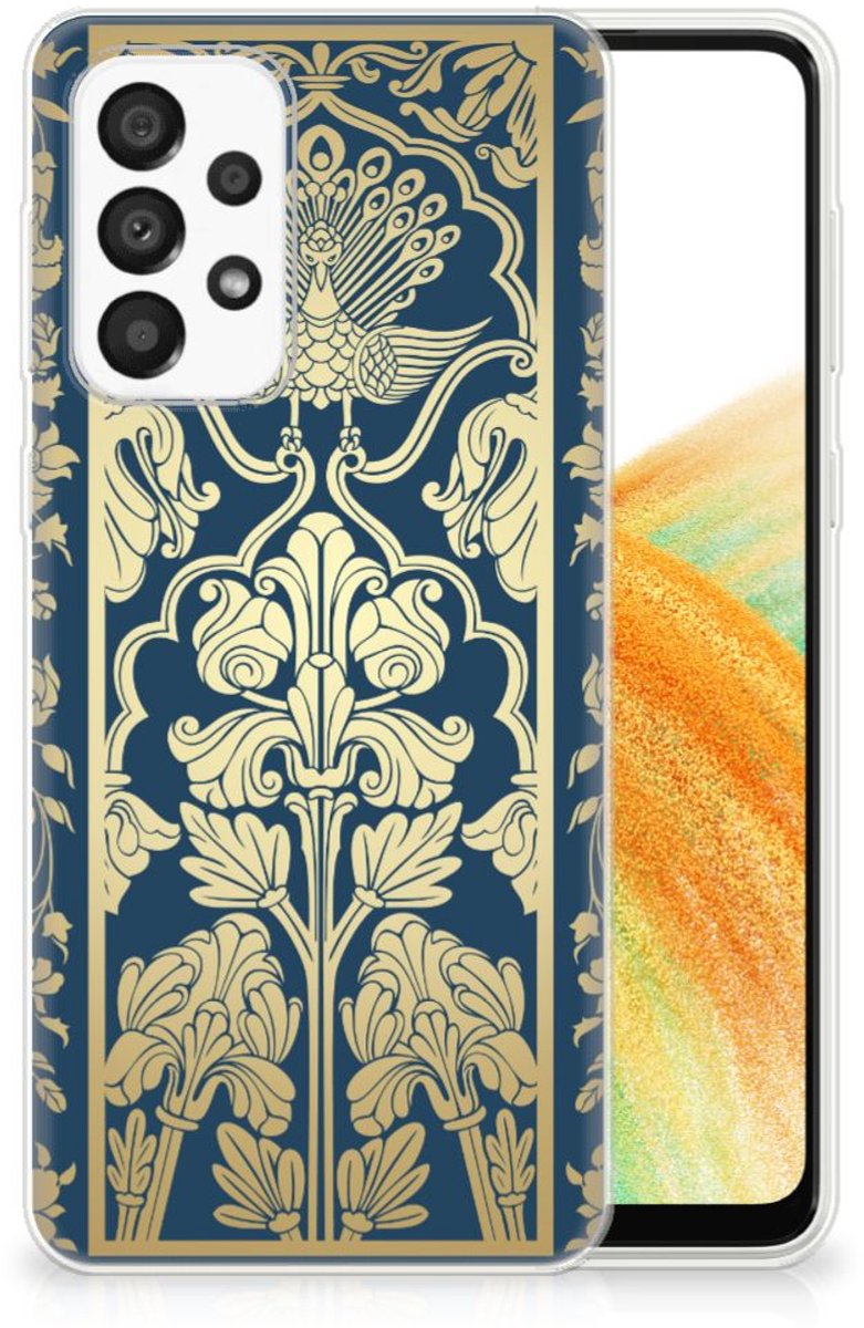 Samsung Galaxy A33 5G TPU Case Beige Flowers
