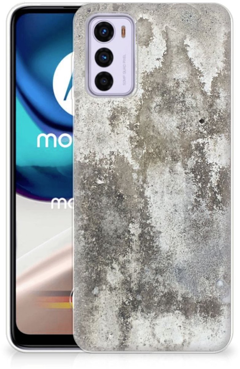 Motorola Moto G42 TPU Siliconen Hoesje Beton Print