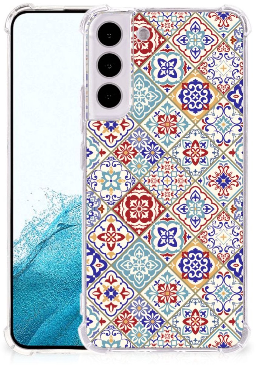 Samsung Galaxy S22 Plus Anti-Shock Hoesje Tiles Color