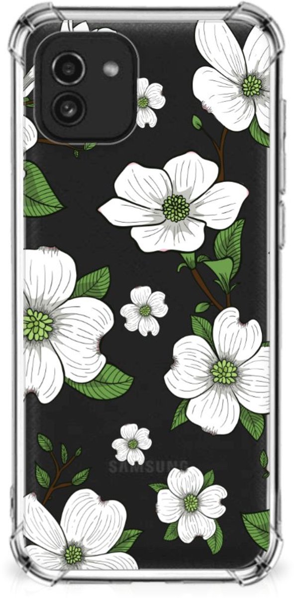 Samsung Galaxy A03 Case Dogwood Flowers