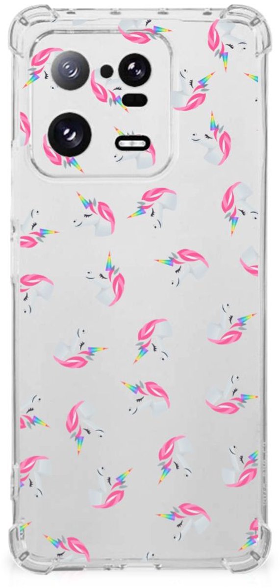 Doorzichtige Silicone Hoesje voor Xiaomi 13 Pro Unicorns