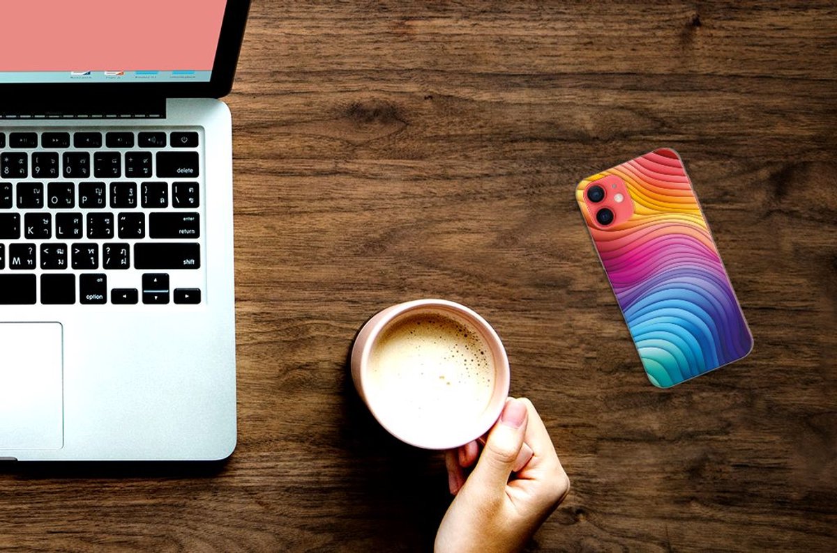 TPU Hoesje voor iPhone 12 Mini Regenboog