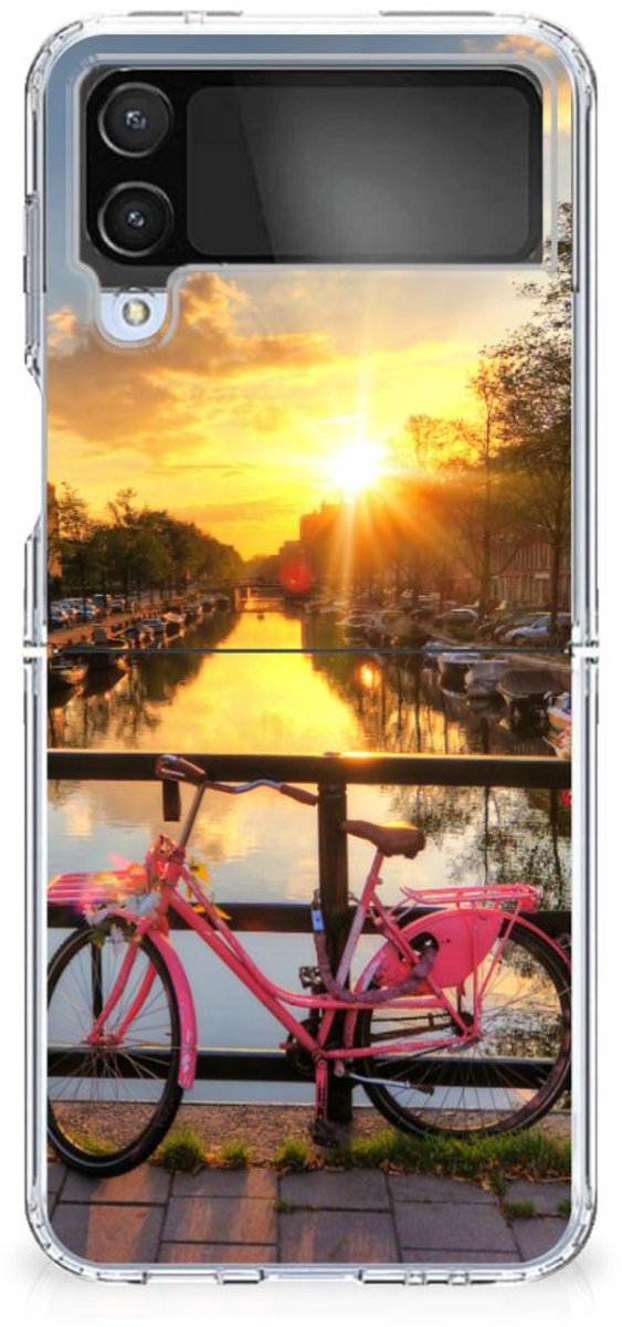 Samsung Galaxy Z Flip 4 Siliconen Back Cover Amsterdamse Grachten