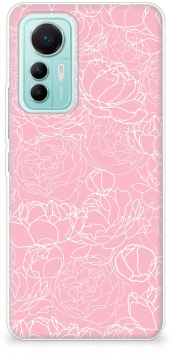 Xiaomi 12 Lite TPU Case White Flowers