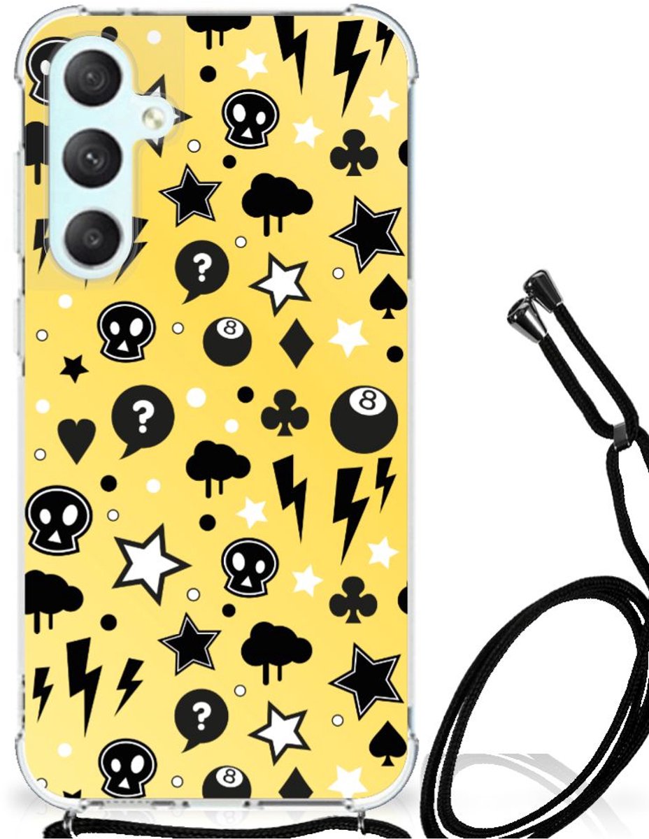 Doorzichtige Silicone Hoesje voor Samsung Galaxy S23 FE Katten Emojis