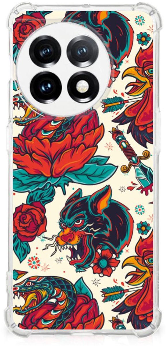 Anti-shock Hoesje met foto voor OnePlus 11 Old Skool