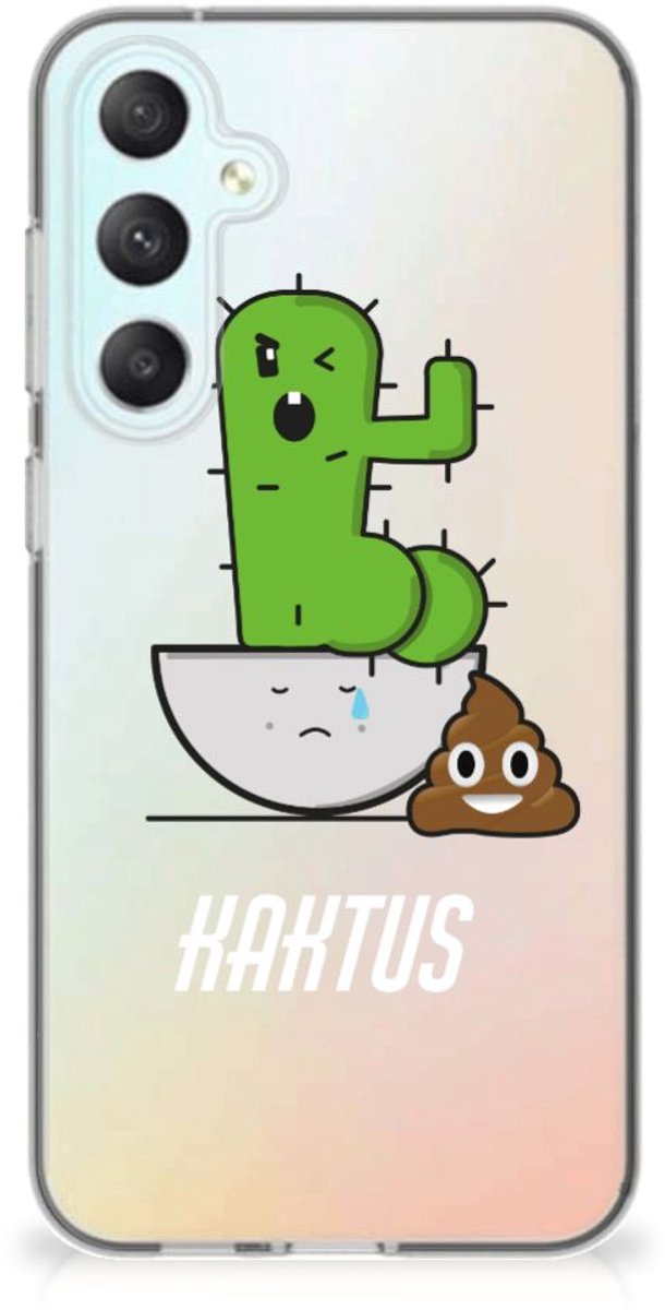 Samsung Galaxy S23 FE Telefoonhoesje met Naam Cactus Poo