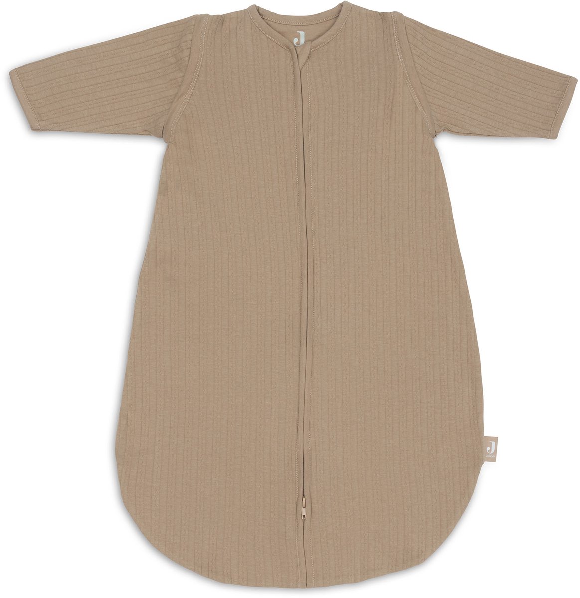 Jollein Slaapzak Zomer met Afritsbare Mouw Rond 70cm Ajour Biscuit