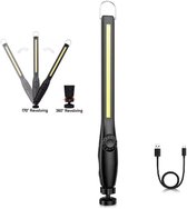 ERAY Led-werklamp, oplaadbaar, 4 modi, zonne-werklamp, magnetisch, 3600 mAh, draagbaar, campinglicht met USB-uitgang, IP66 waterdicht, oplaadbare schijnwerper