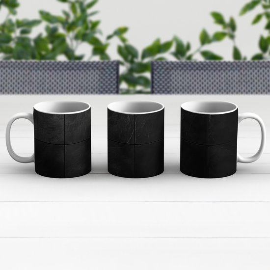 Mug - Tasse à café - Zwart - carrelages - Tasses - 350 ml - Tasse - Tasses à café - Tasse à thé